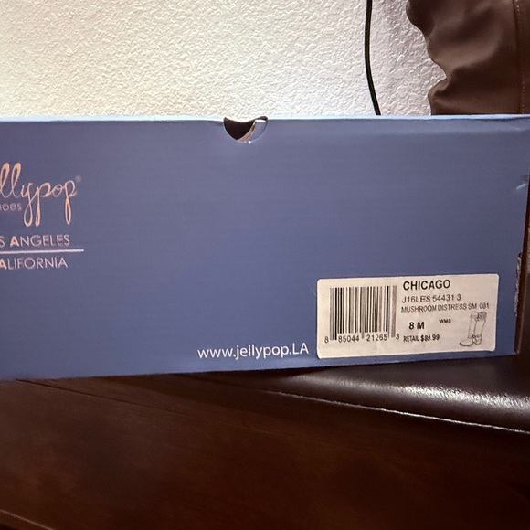 Jellypop Knee-High Boots W8 w/Knit Cuff. Brand New Never Worn - Picture 12 of 12